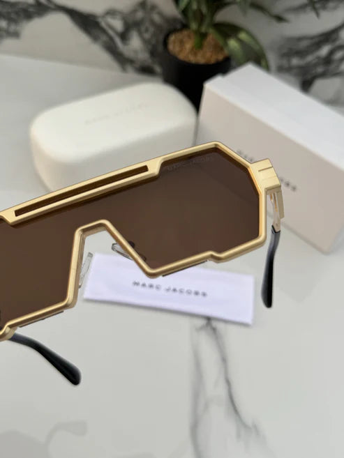 Gold Brown Luxury Sunglasses