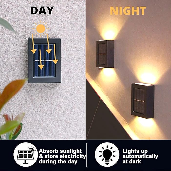 Solar Wall Light Unique Up And Down Lights