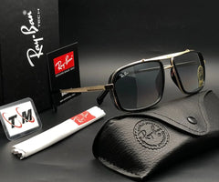 Special Design Black & Gold Sunglasses For Unisex