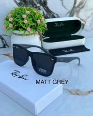 Stylish Square Black & Black Polarized Sunglasses