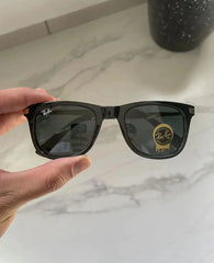 Stylish Square Black & Black Fancy Sunglasses For Unisex